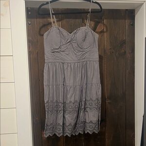 American Eagle Outfitters Gray Mini Dress